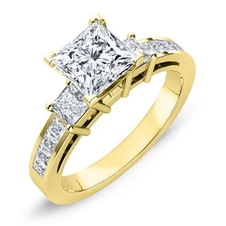 Hazel Diamond Matching Band for Princess Center (Band Only. Engagement Ring Not Included)