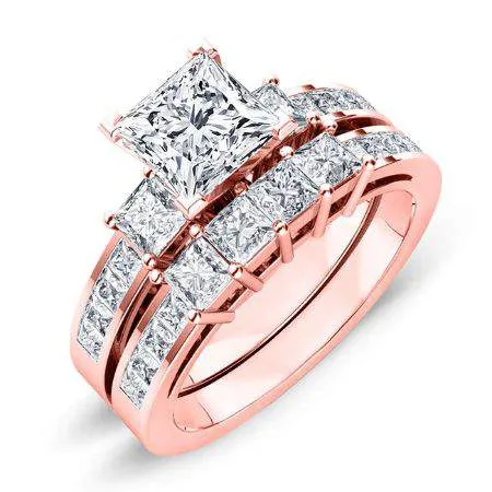 Hazel Diamond Matching Band for Princess Center (Band Only. Engagement Ring Not Included)