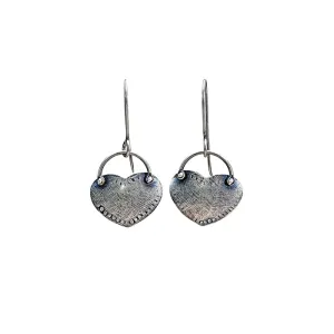 Heart Earrings - Sterling Silver