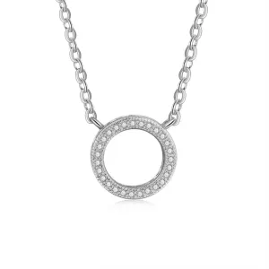 Hollow Round Design Pendant Necklace