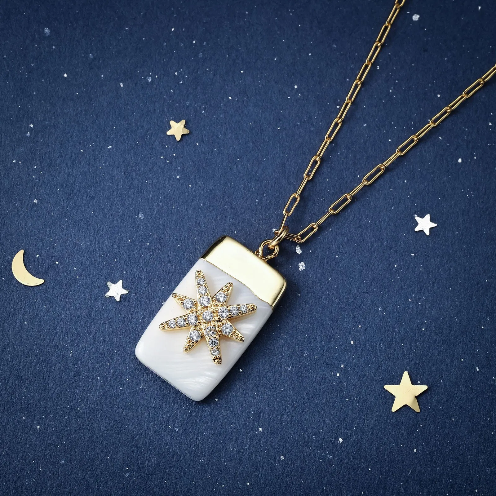 Octagram Star Necklace