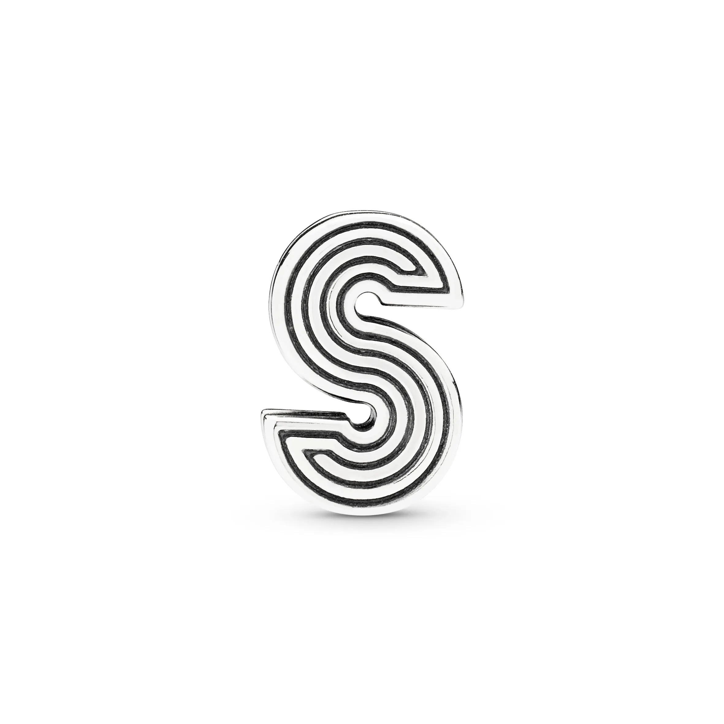 Pandora Reflexions letter S silver clip charm