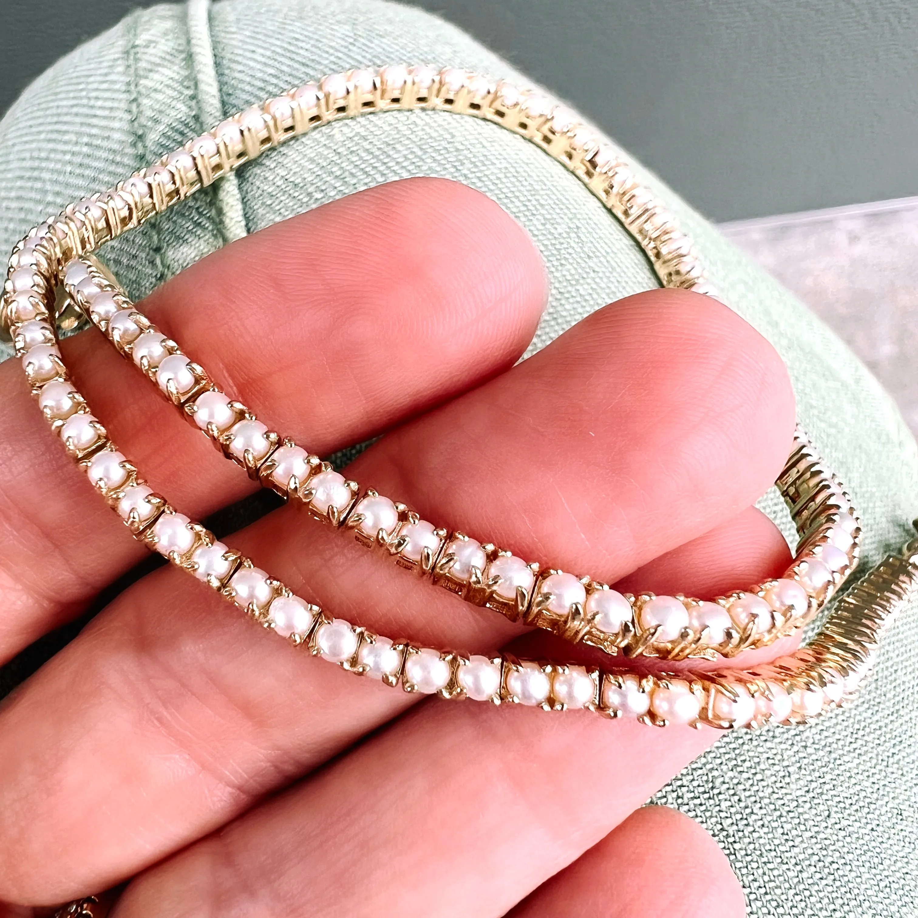 Pearl Tennis Necklace