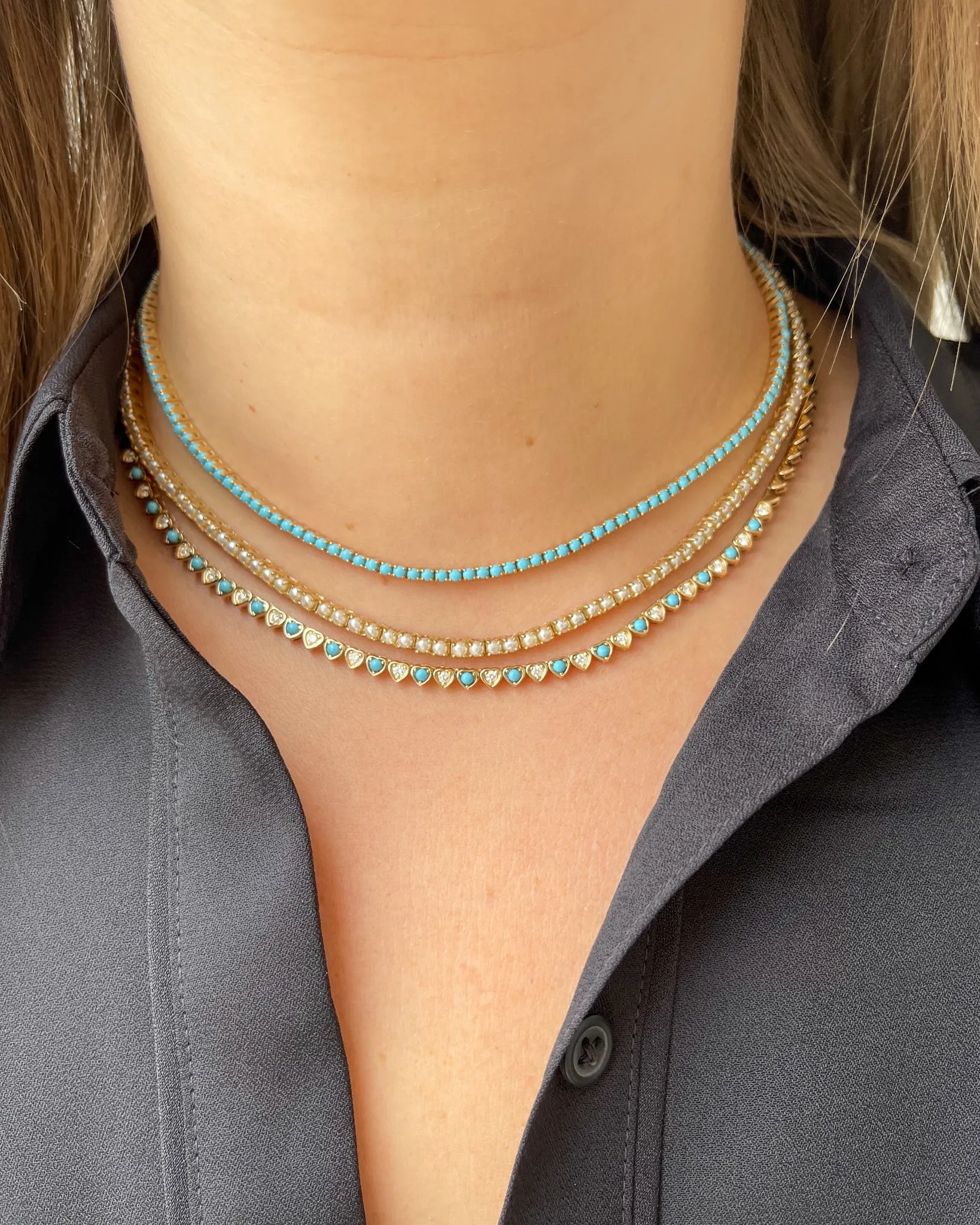 Pearl Tennis Necklace