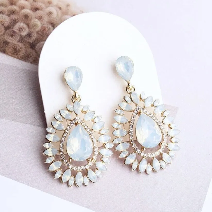 "Tonia" - Opal Bridal Earrings - More Colors