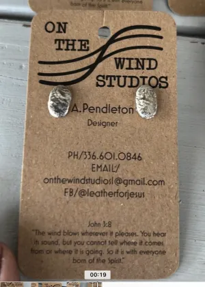 Refined by Fire Silver Earrings