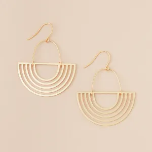 Refined Earring Collection Gold Vermeil - Solar Rays