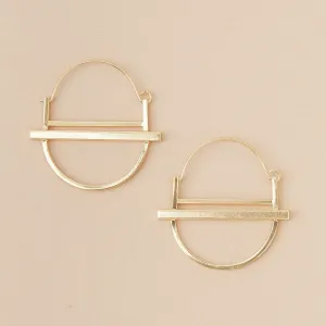 Scout Refined Earring Collection - Saturn Hoop/ Gold Vermeil