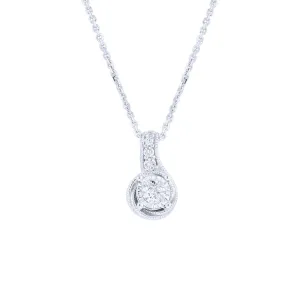 Silver Mirage Whirlwind Diamond Necklace