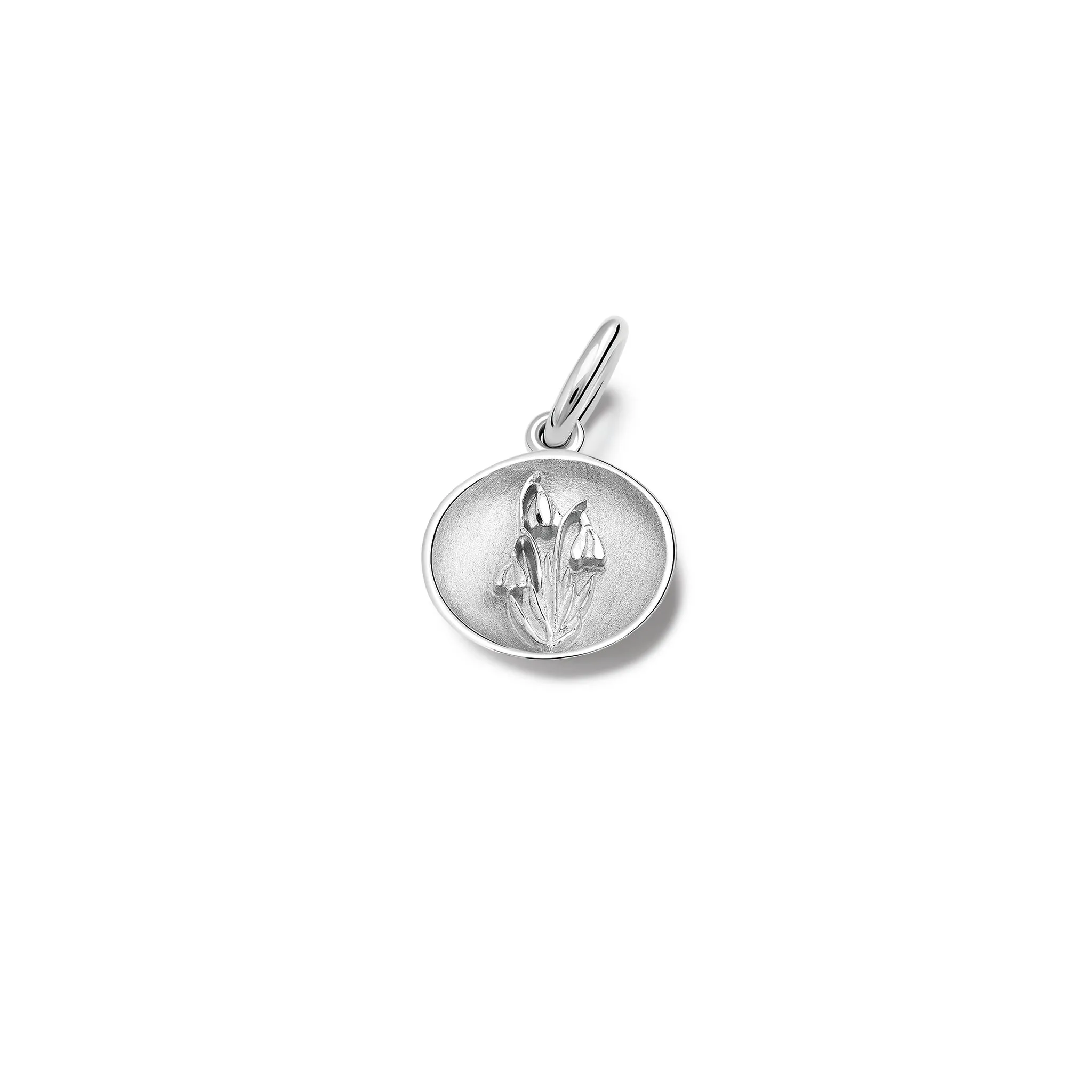 Snowdrop Necklace Pendant Silver