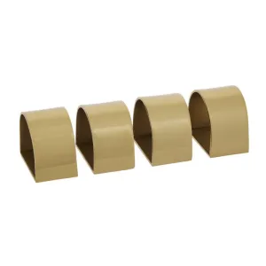 Sorrento Napkin Rings 4pcs Gold