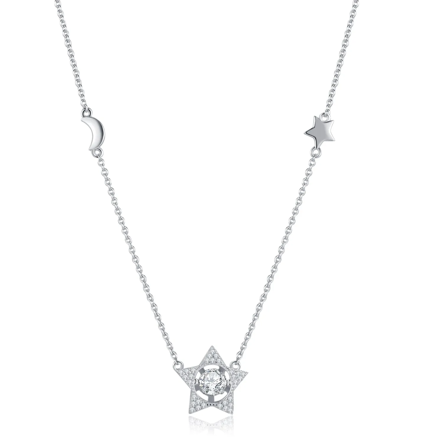 Star and moon necklace