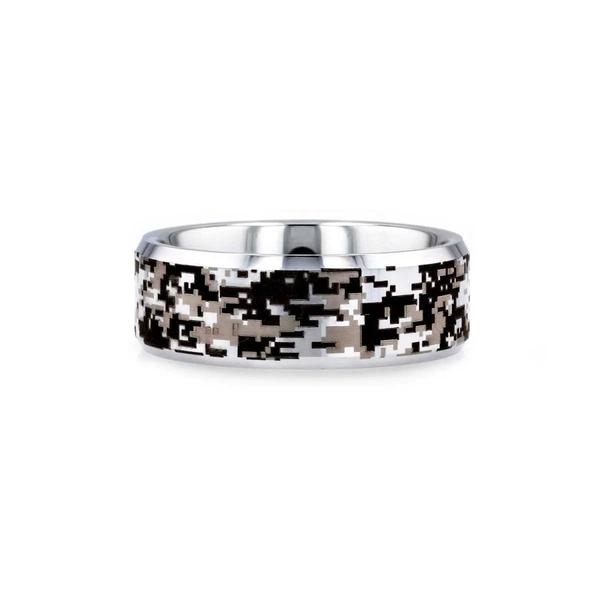 STEALTH | Tungsten Ring Engraved Digital Camouflage