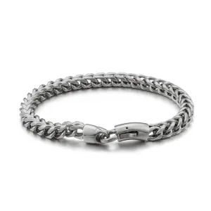 Stylish Stainless Steel Keel Bracelets for Men - European and American Fashion Jewelry