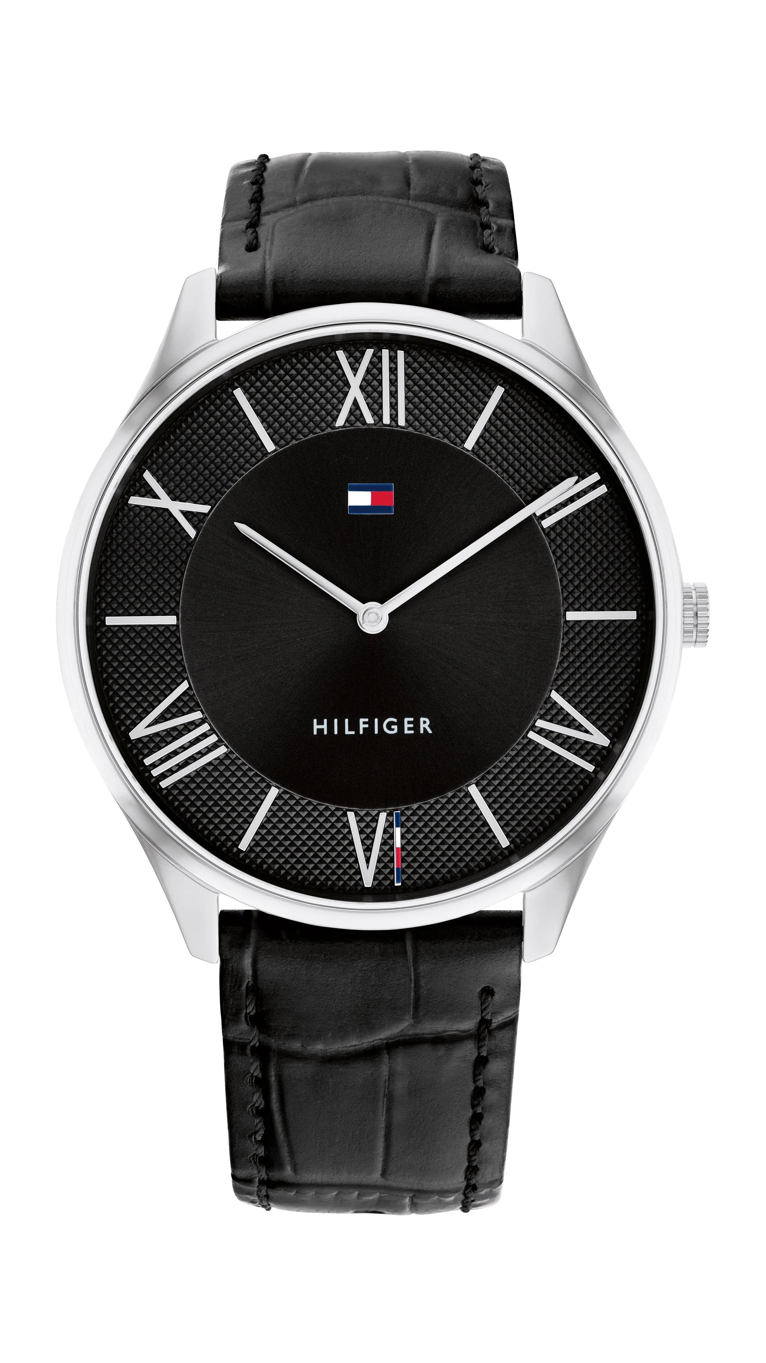 Tommy Hilfiger Becker Black Leather Black Dial Men's Watch 1710516