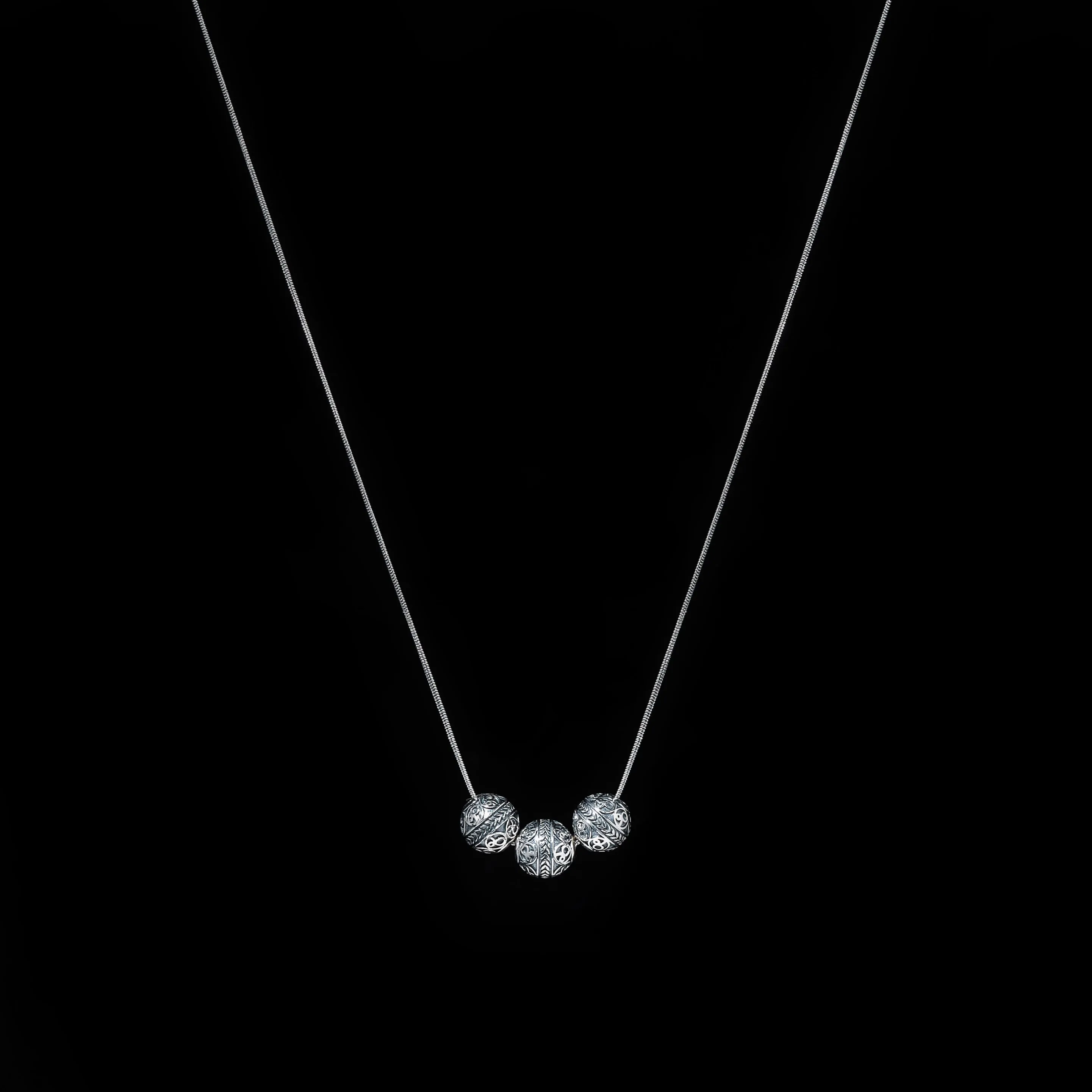 Triple Azuro Classic Necklace