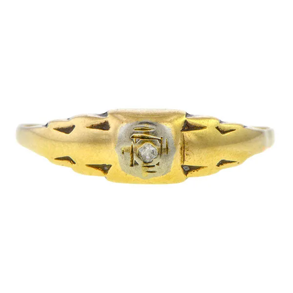 Vintage Diamond Ring, Single cut 0.01ct.