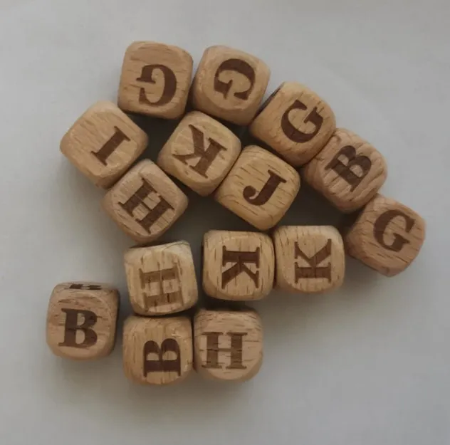 Wooden Letter Beads, Sophisticated Letter Beads for Jewelry Making, Adult Letter Beads for Bracelet, Colorful Alphabet Beads, Unique